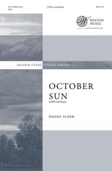 October Sun SATB choral sheet music cover